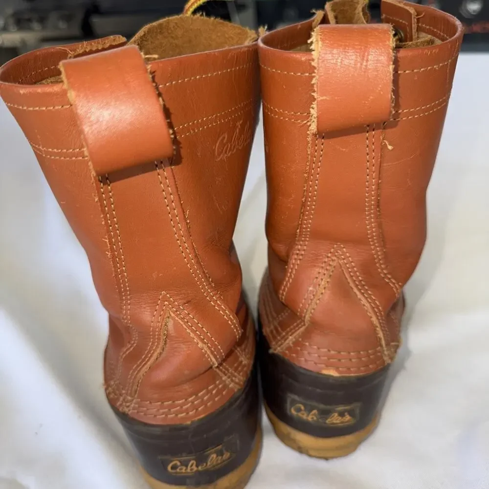 Cabelas Steel Shank Lace Up Duck Boots Men’s Size 9